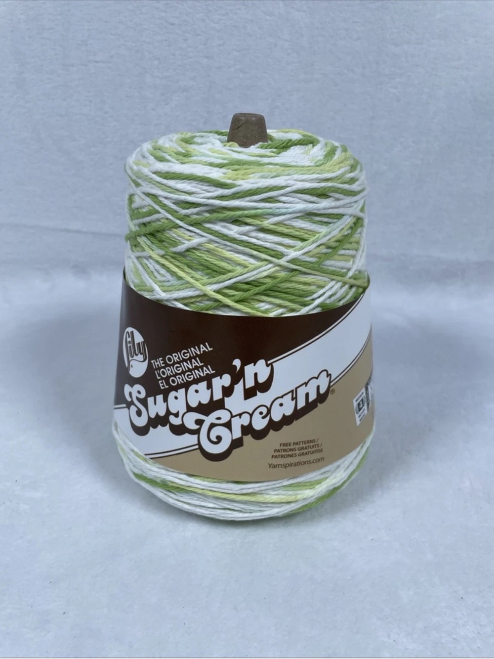 New! Lily Sugar'n Cream Cone Yarn KEY LIME PIE 674 Yds 100% Cotton 4 Ply Worsted